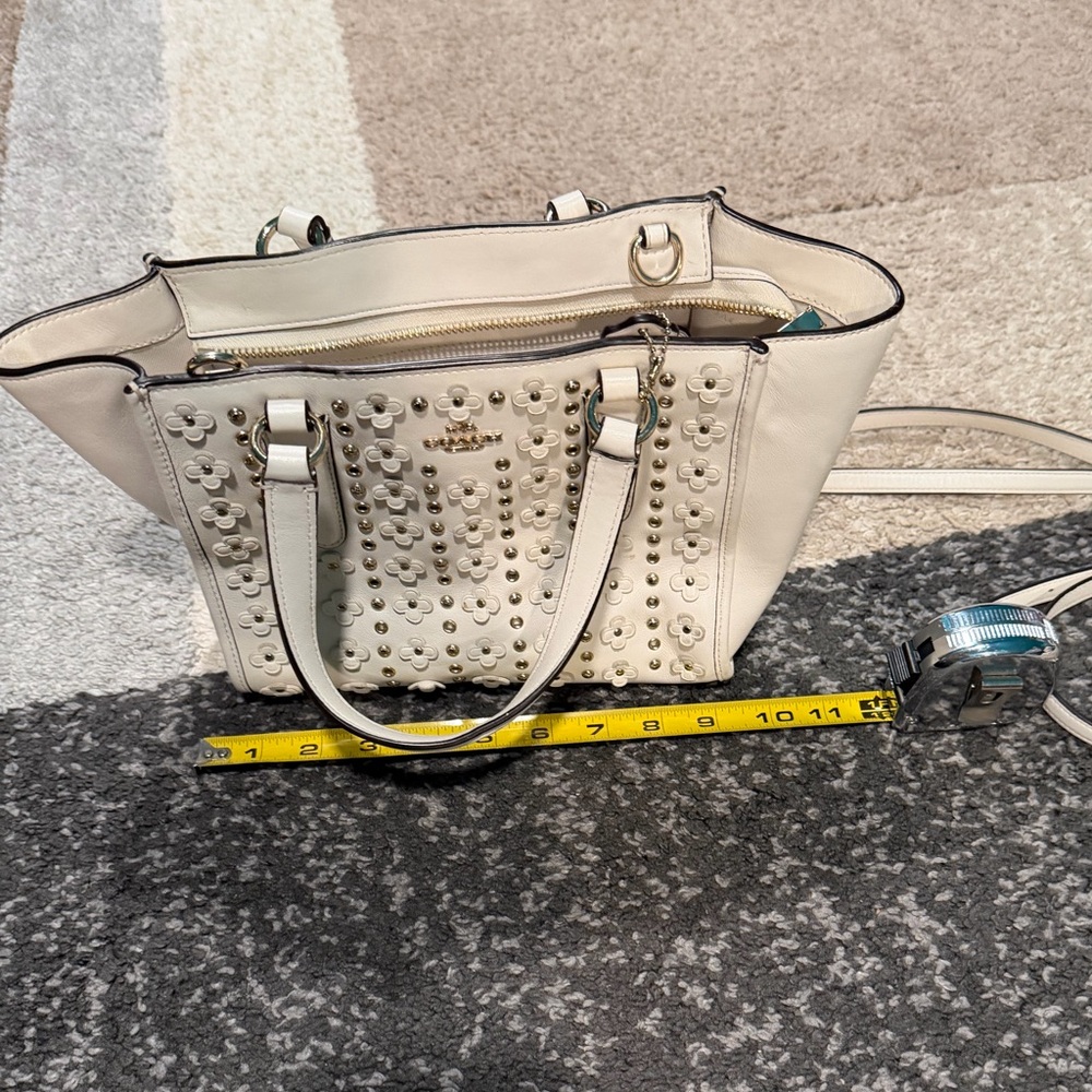 Studded Cream Handbag